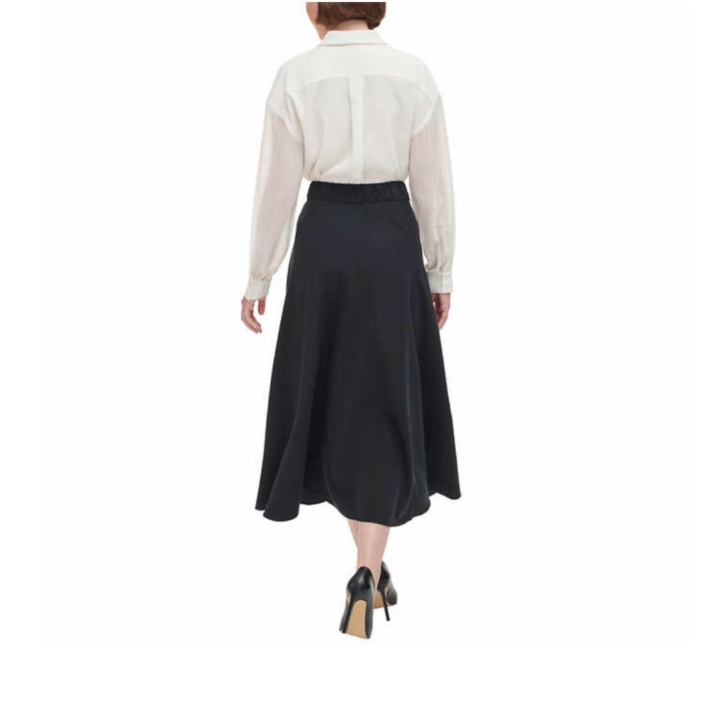 🌸 NWT DKNY Ladies' Maxi / Midi Skirt Black - Picture 2 of 11